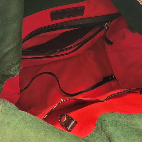 DOONEY & BOURKE | Extra Large Florentine Satchel, Brass Hardware - Picture 8 of 8